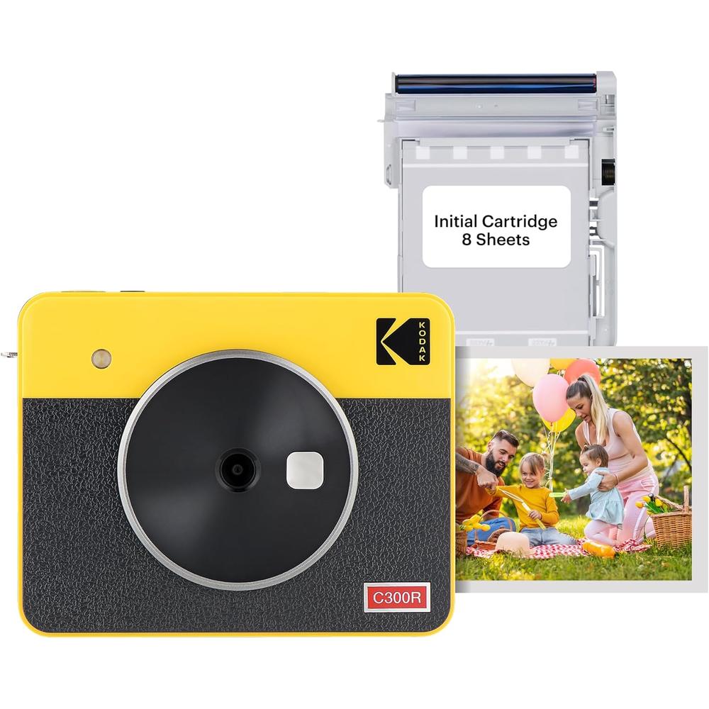 Kodak Mini Shot 3 Retro cámara e impresora 2 en 1 | Amarillo / Negro