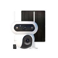 Cámara Vigilancia HB90x Dual 4G Kit 4MP + 4MP Ezviz 2 Lentes Detección Vehículo Batería Panel 64GB