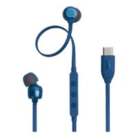 JBL Audifonos USB-C HI-RES Extra Bass Ecualizador Tune 310C Azul