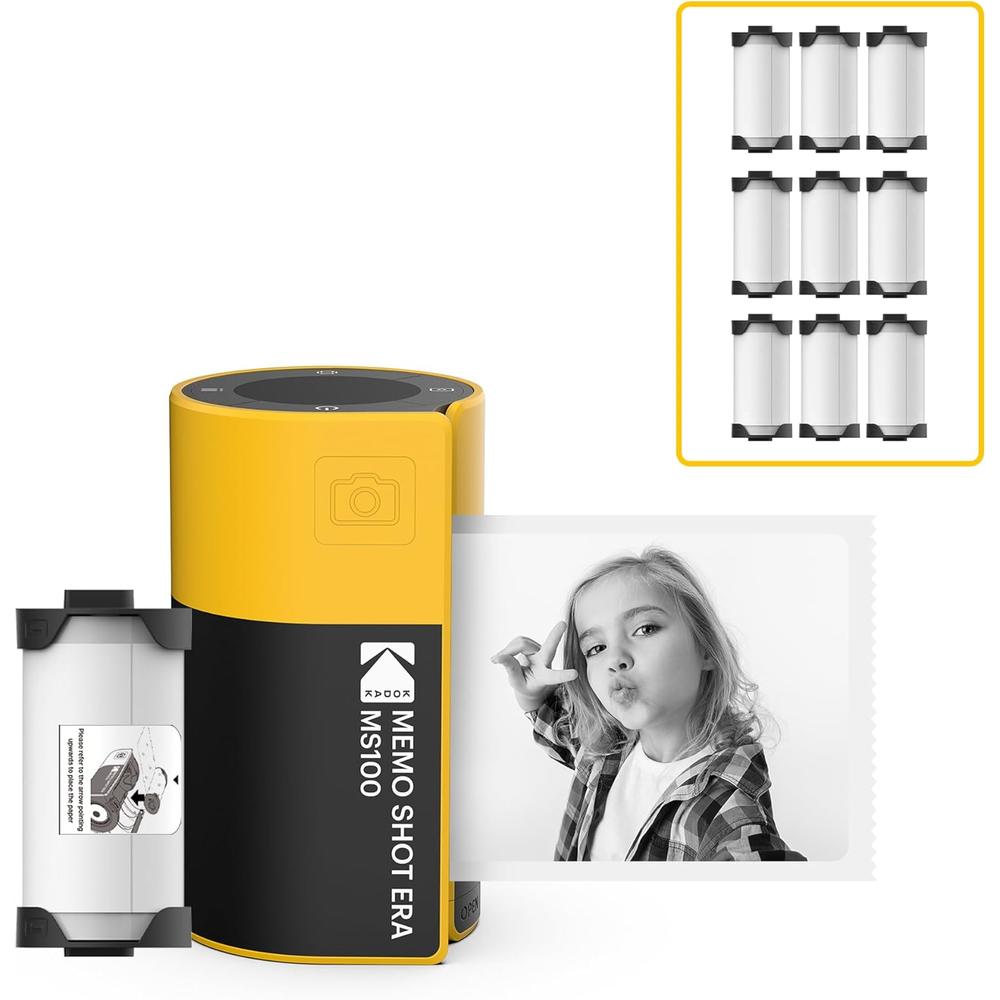 Kodak Memo Shot Era cámara instantánea con accesorios | Amarillo