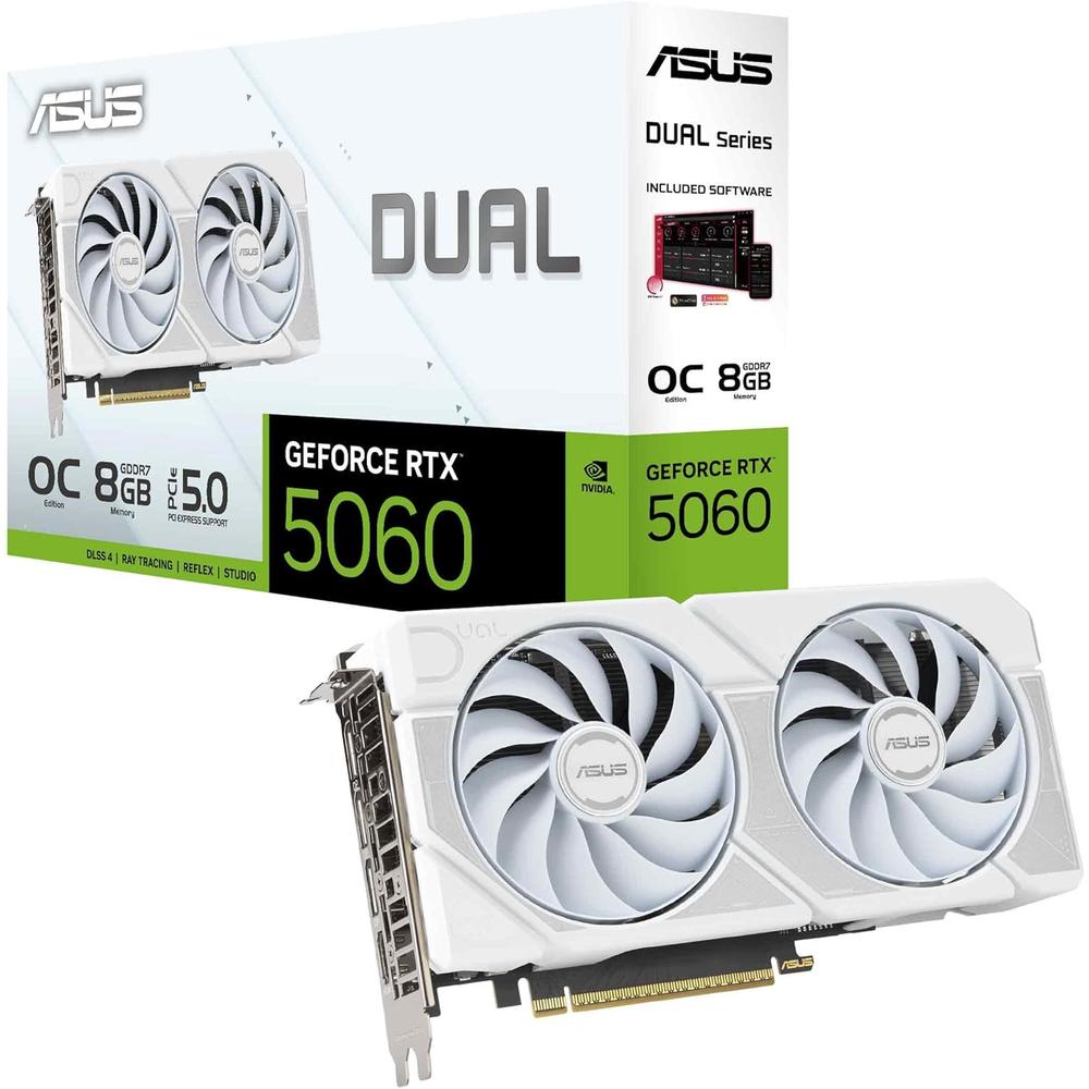 ASUS Dual GeForce RTX 5060 White 8GB OC