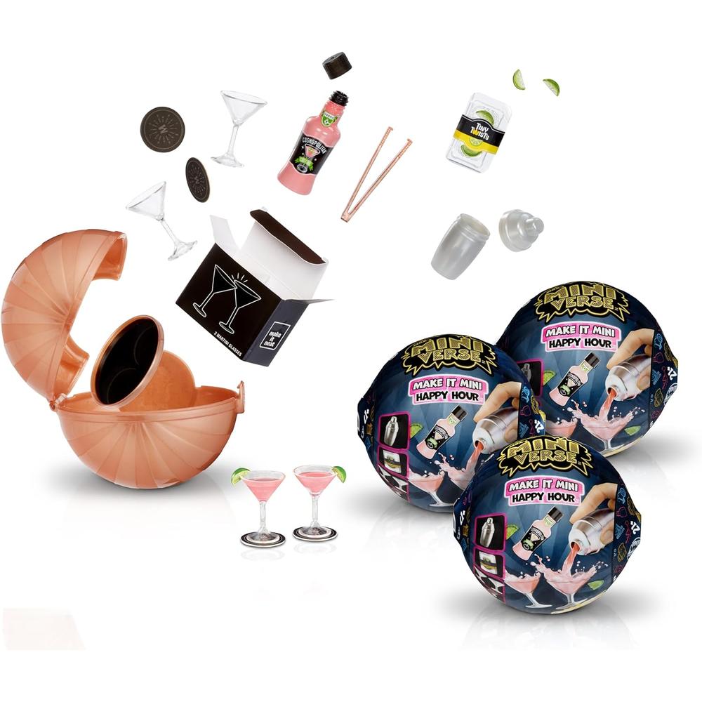 MGA Miniverse Happy Hour pack 3 cocteles