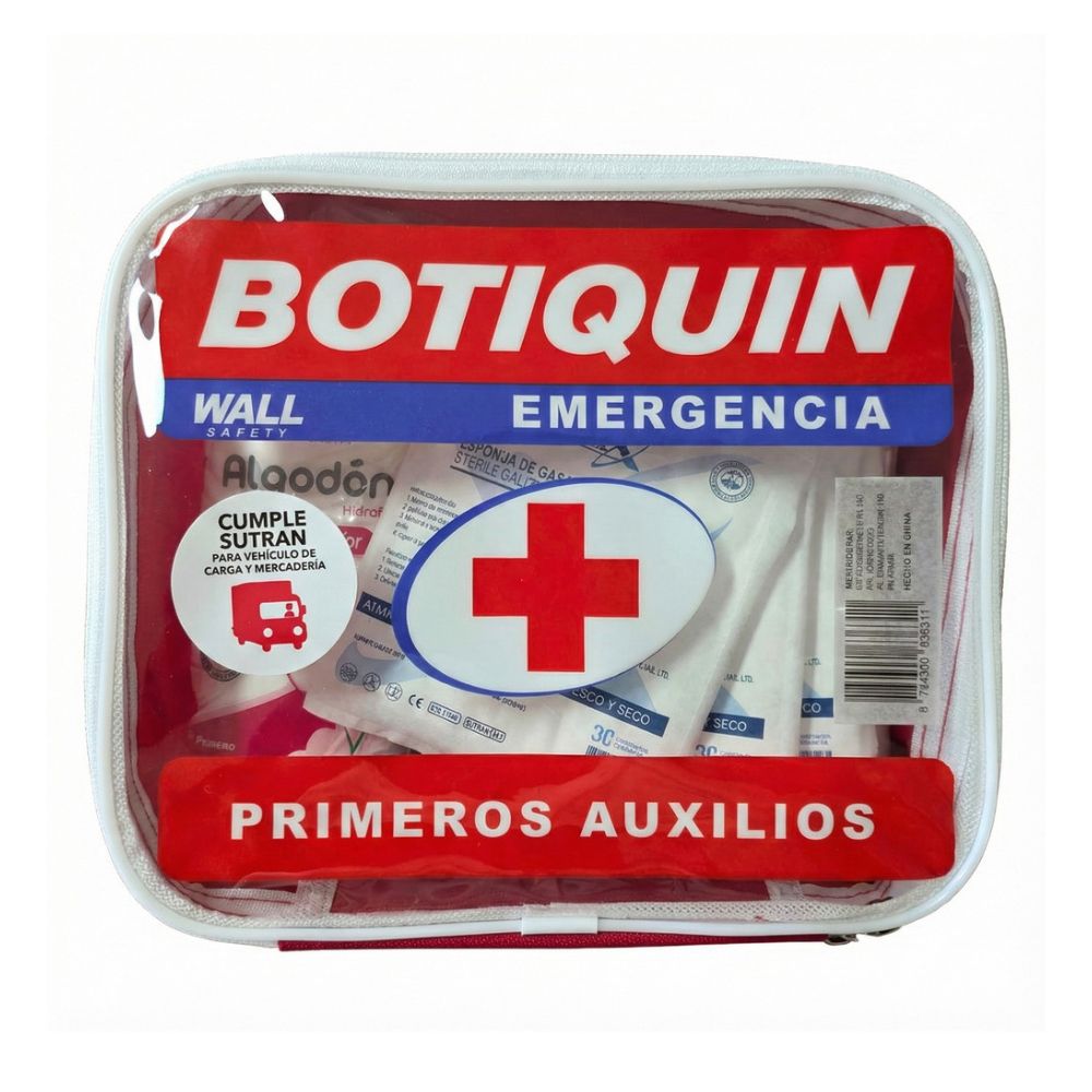 Botiquín de emergencia Mtc Implementado Lona