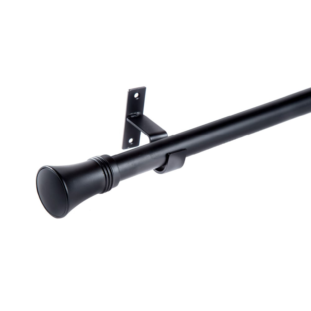 Set Cortina Extensible 16/19mm 120-210cm Conic Negro Metalhsa