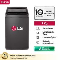 Lavadora LG WT9BVTB Carga Superior 9kg Negro