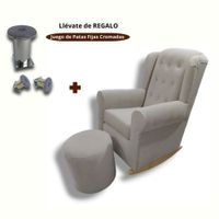 Sillon Mecedor de Lactancia Antifluido Beige