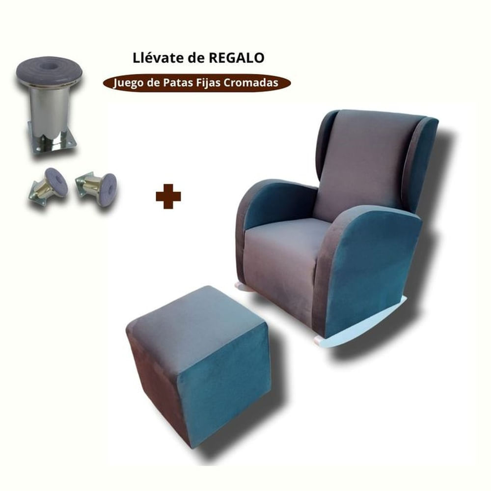 Sillon Mecedor de Lactancia Orejon Gris