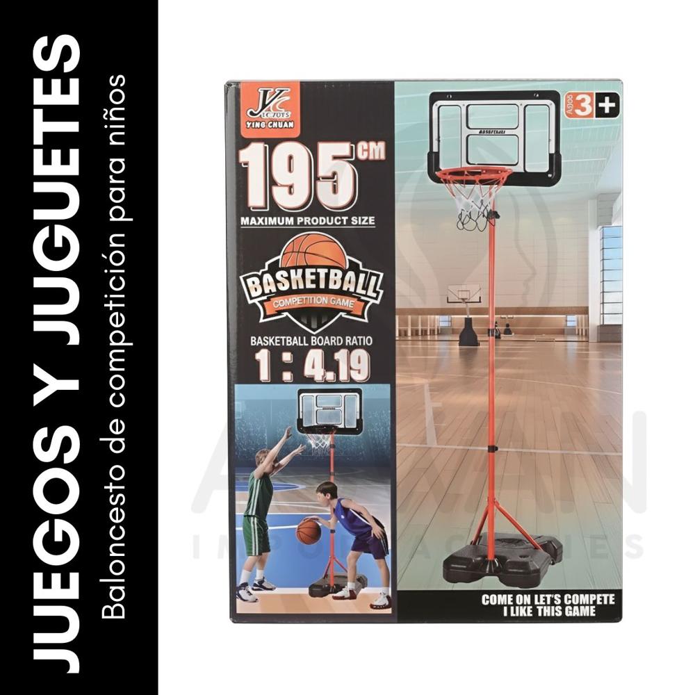 Aro de Baloncesto Infantil con Parante