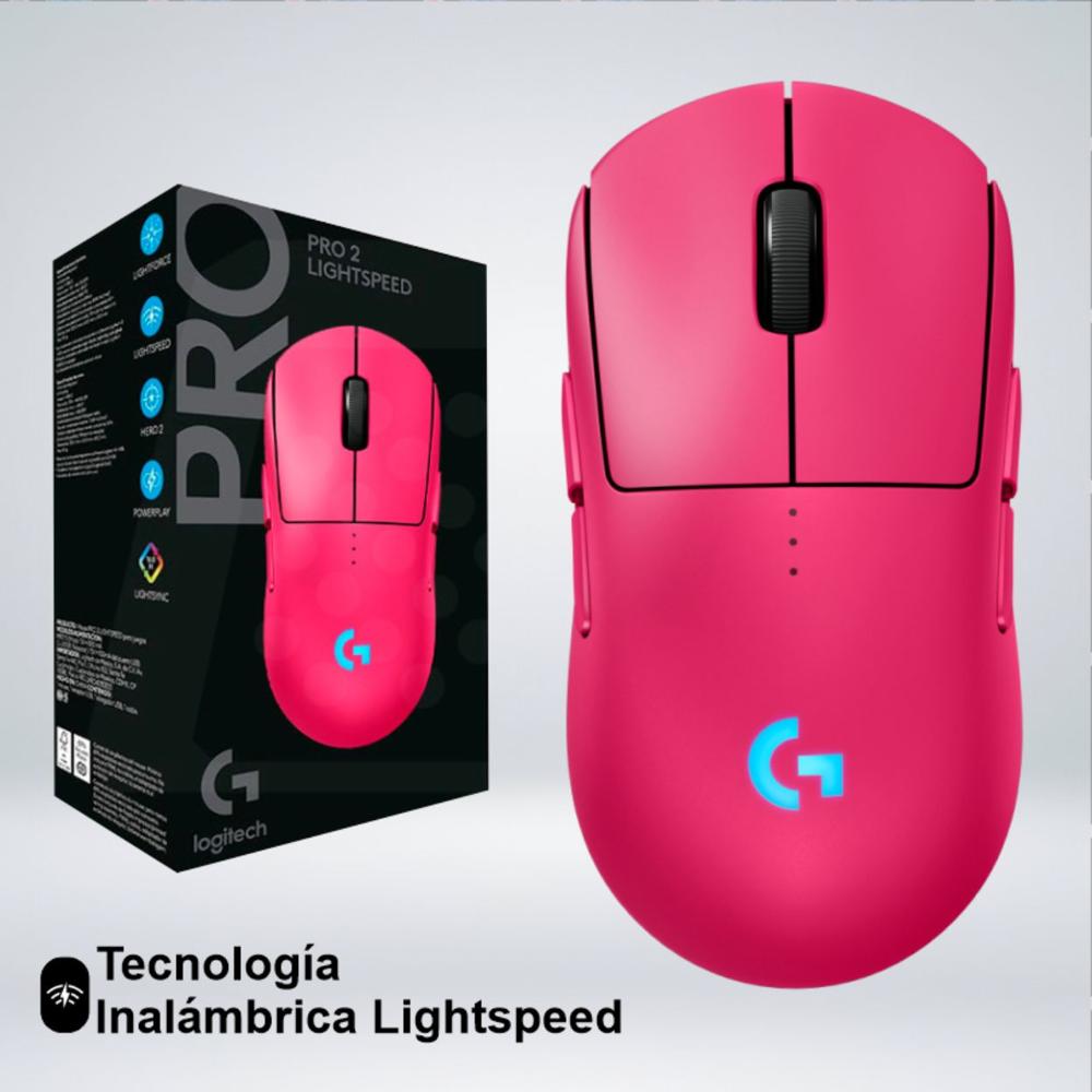 MOUSE LOGITECH G PRO 2 LIGTHSPEED WIRELESS HERO 2 44K LIGHTFORCE LIGHTSYNC RGB