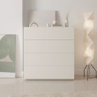 Cómoda Moderna Sophia 4 Cajones Blanco R&R MUEBLES