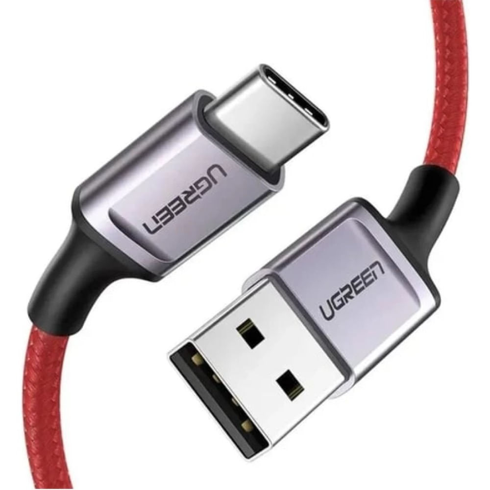 Cable Ugreen USB-C 1m 6A 480Mbps Carga Aluminio Rojo US505 - 20527