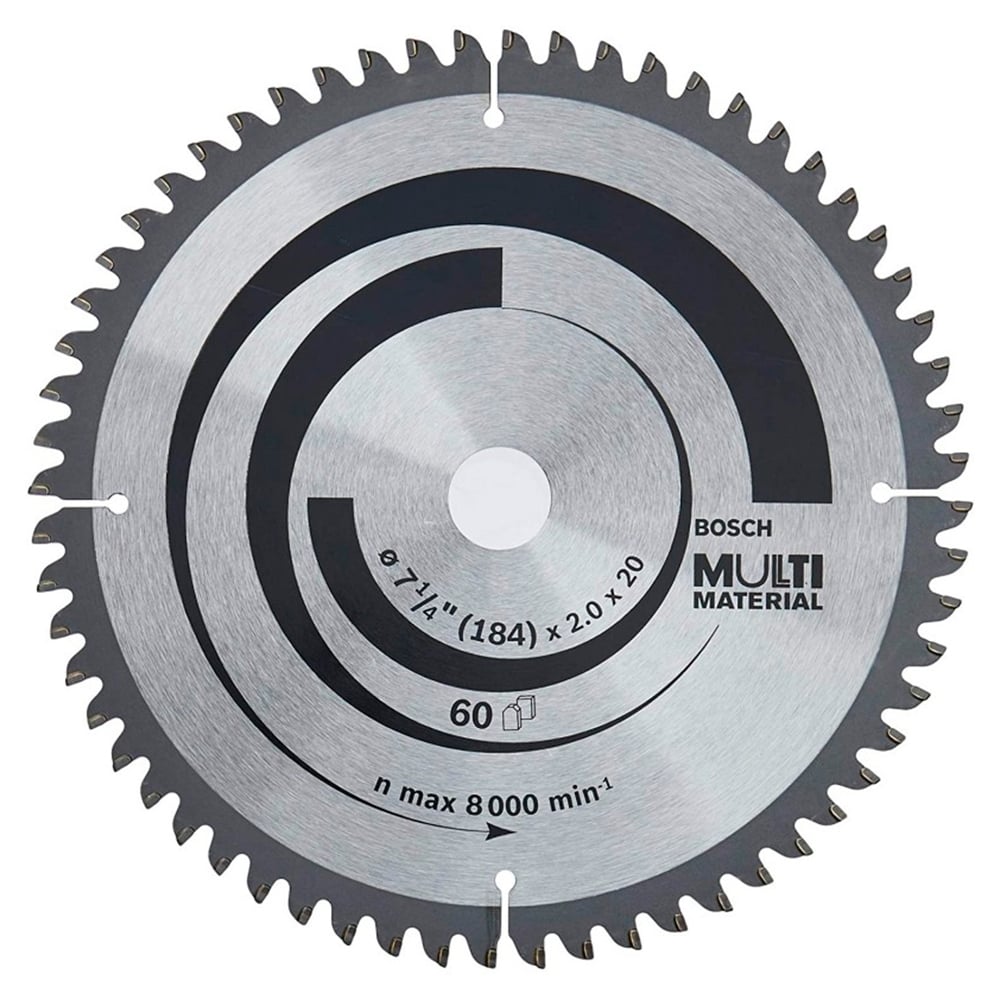 Bosch Disco Sierra Circular 185mm x 60D Multimaterial