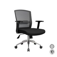 Silla Ergonómica Kata Gerente 3D Aluminio Negro Althea Confort