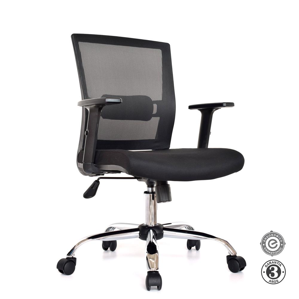 Silla Ergonómica Kata Gerente 3D Cromado Althea Confort