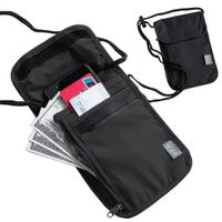 MORRAL PORTA PASAPORTE PLANO DE VIAJE IMPERMEABLE