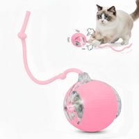 Pelota Interactiva con Cuerda para Gatos y Perros Rosa