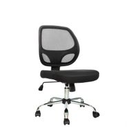 Silla Ergonómica Giratoria Mali Cromada Negro Althea Confort