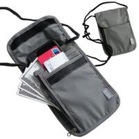 MORRAL PORTA PASAPORTE PLANO DE VIAJE IMPERMEABLE
