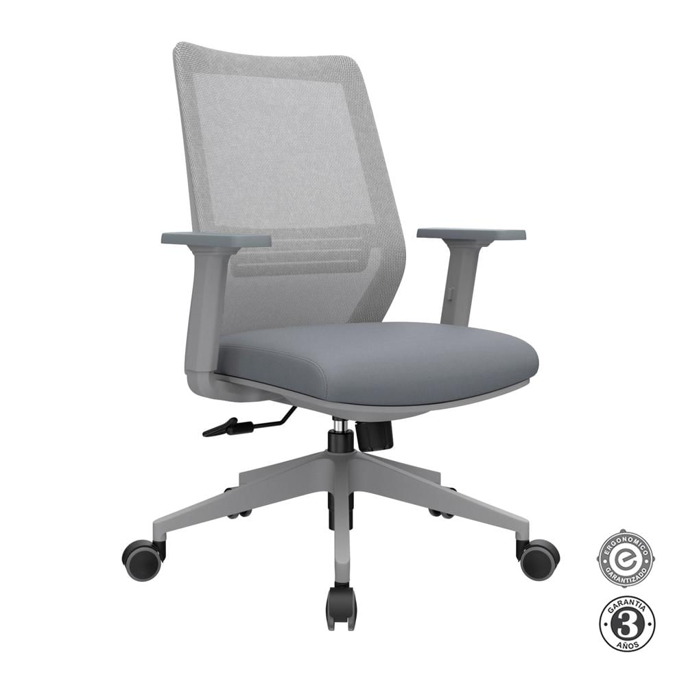 Silla Ergonómica Musk Gerente Nylon Gris Althea Confort