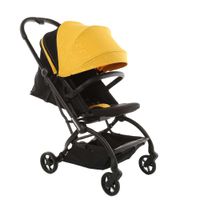 Coche London plegable rotación de 360 viajero amarillo
