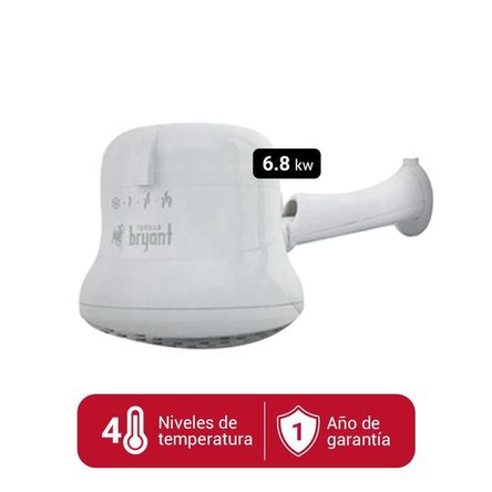 KIT DUCHA IDEALE 6.8 KW BRYANT Y BRAZO DUCHA.