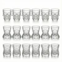 Vasos Shot de Vidrio con Diseños Originales Set x18