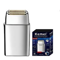 Afeitadora Eléctrica Kemei Km-tx5 Shaver Inalámbrica Plateado