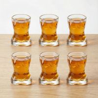 Set Vasos Shot Silueta Femenina Vidrio 45ml – 6 Und