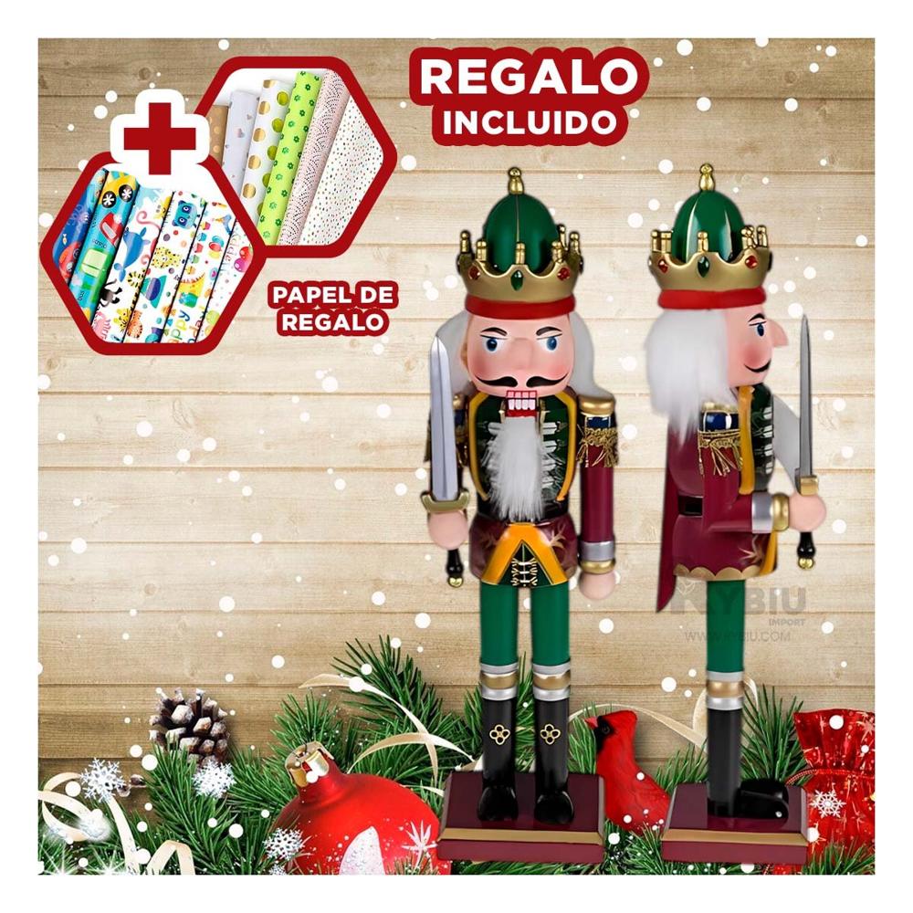 Cascanuez Clasico y Elegante Tono Guinda Y+Papel de Regalo Cascanuez Clasico y Elegante Tono Guinda Y+Papel de Regalo
