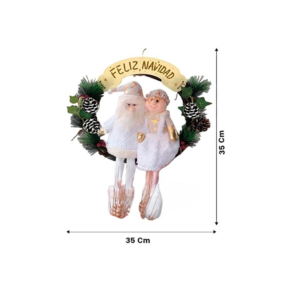 Pack4 Decoracion Corona Llamativa en Blanc Y+Regalo Stickers Pack4 Decoracion Corona Llamativa en Blanc Y+Regalo Stickers