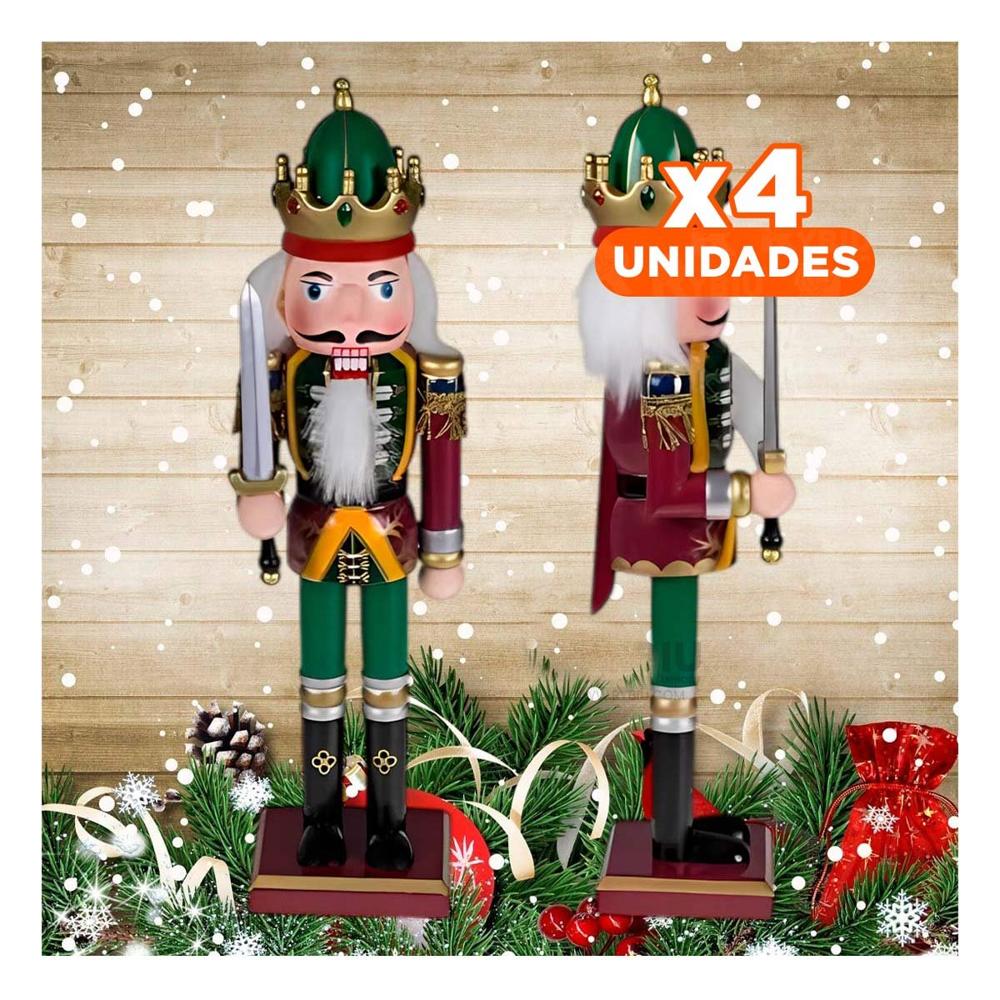 Pack4 Cascanuez Muneco soldadito Navideno Guinda Y+Regalo Stickers Pack4 Cascanuez Muneco soldadito Navideno Guinda Y+Regalo Stickers