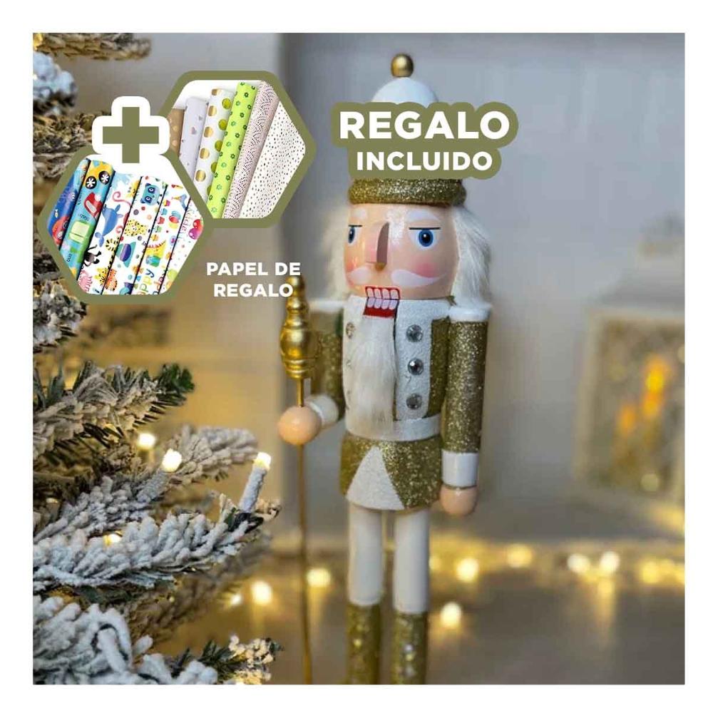 Cascanuez Clasico y Elegante en Multicolor Y+Papel de Regalo Cascanuez Clasico y Elegante en Multicolor Y+Papel de Regalo