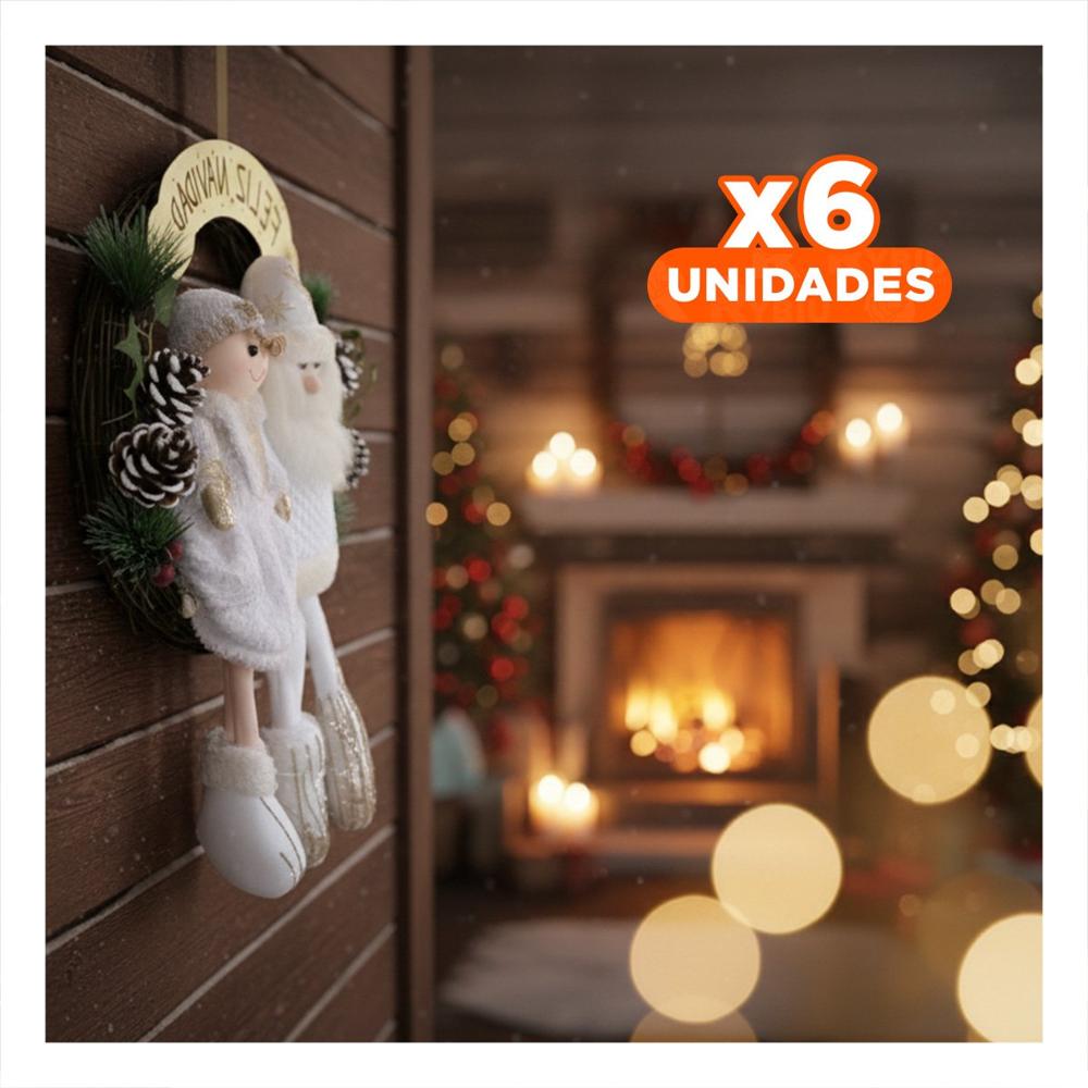 Pack6 Decoracion Maravillosa en Blanco Y+Regalo Stickers