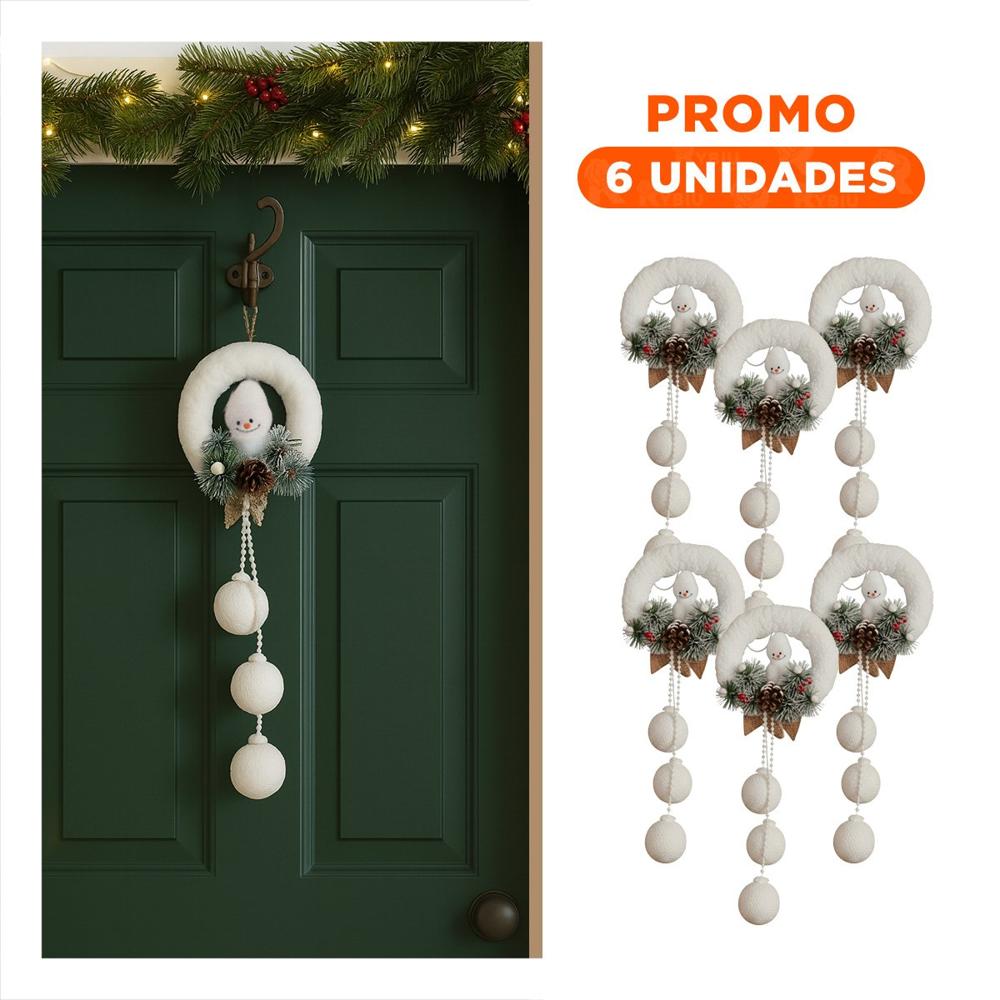 Pack6 Decoracion Explendida y Sutil en Blanco