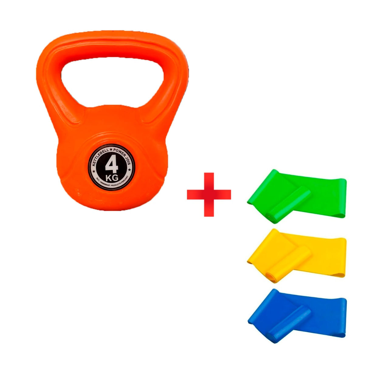 Pesa Rusa Anaranjada 4Kg + Bandas Abiertas x3und