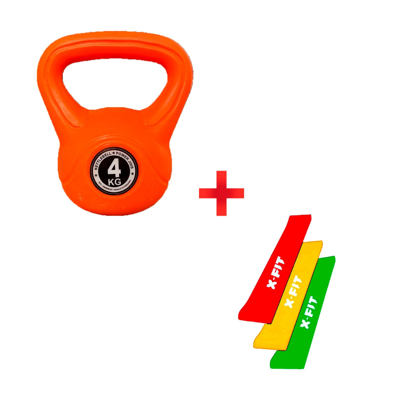 Pesa Rusa Anaranjada 4Kg + Bandas Cerradas x3und