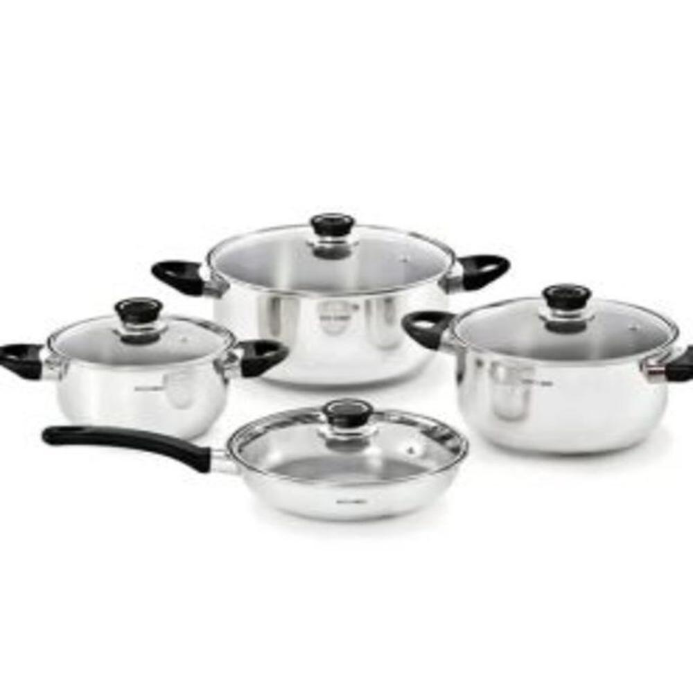 Juego de Ollas Inoxset de 8 piezas de RECORD JGO INOXSET