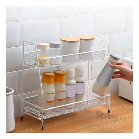 Estante Minimalista de 2 Niveles Blanco Y+Papel de Regalo Estante Minimalista de 2 Niveles Blanco Y+Papel de Regalo