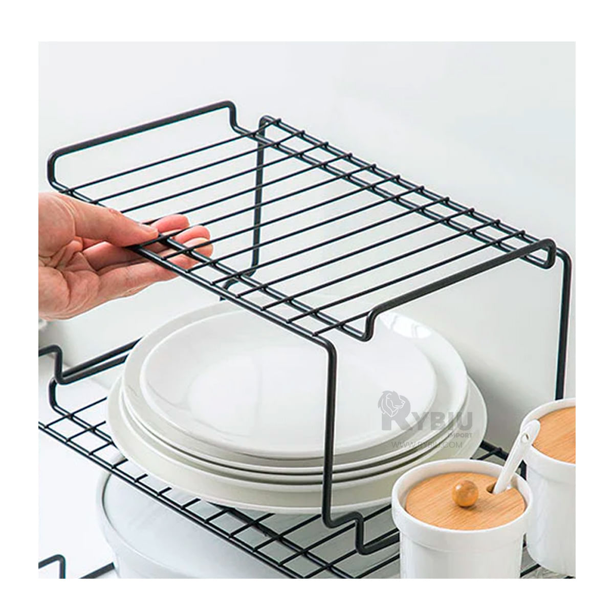 Estante para Cocina Ideal de Color Negro Y+Agendita