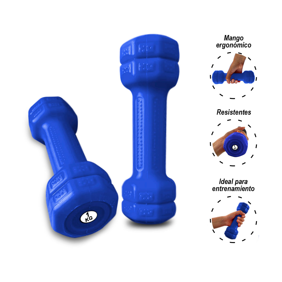 Mancuernas Azules 1 Kg