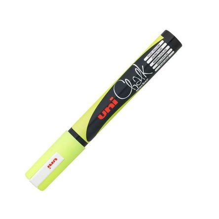 UNI PWE-5M Chalk Amarillo Fluorescente UNI PWE-5M Chalk Amarillo Fluorescente