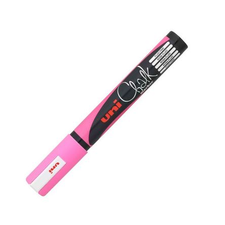 UNI PWE-5M Chalk Rosado Fluorescente UNI PWE-5M Chalk Rosado Fluorescente