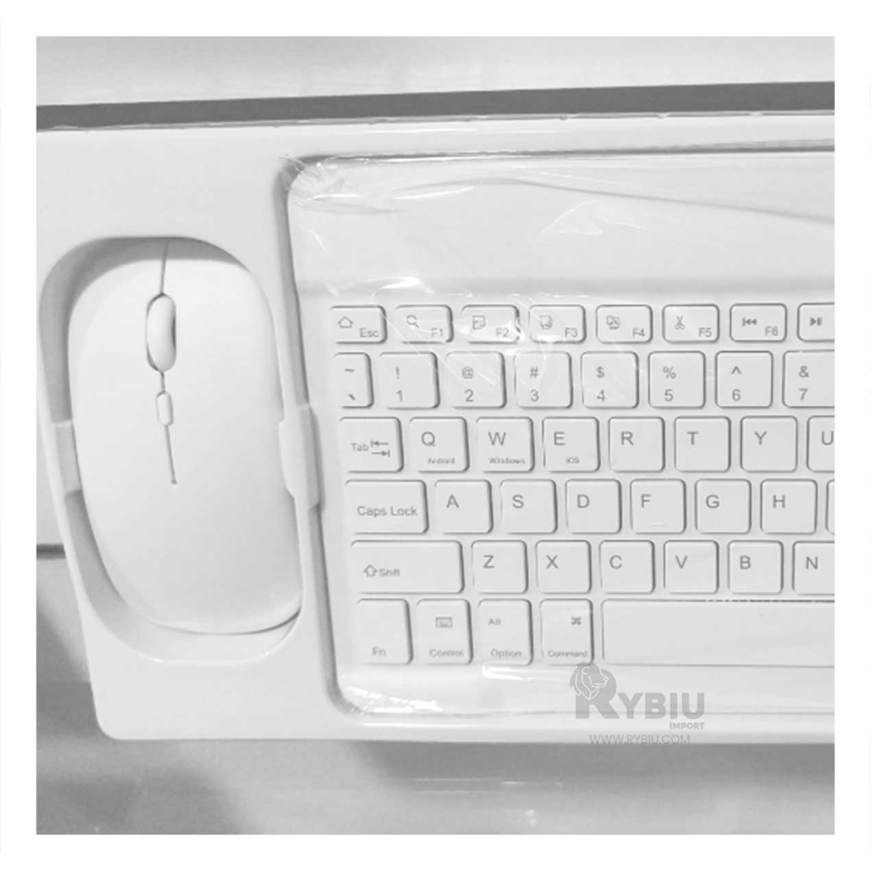 Kit Multi Dispositivo de Mouse y Teclado Blanco Y+Agendita