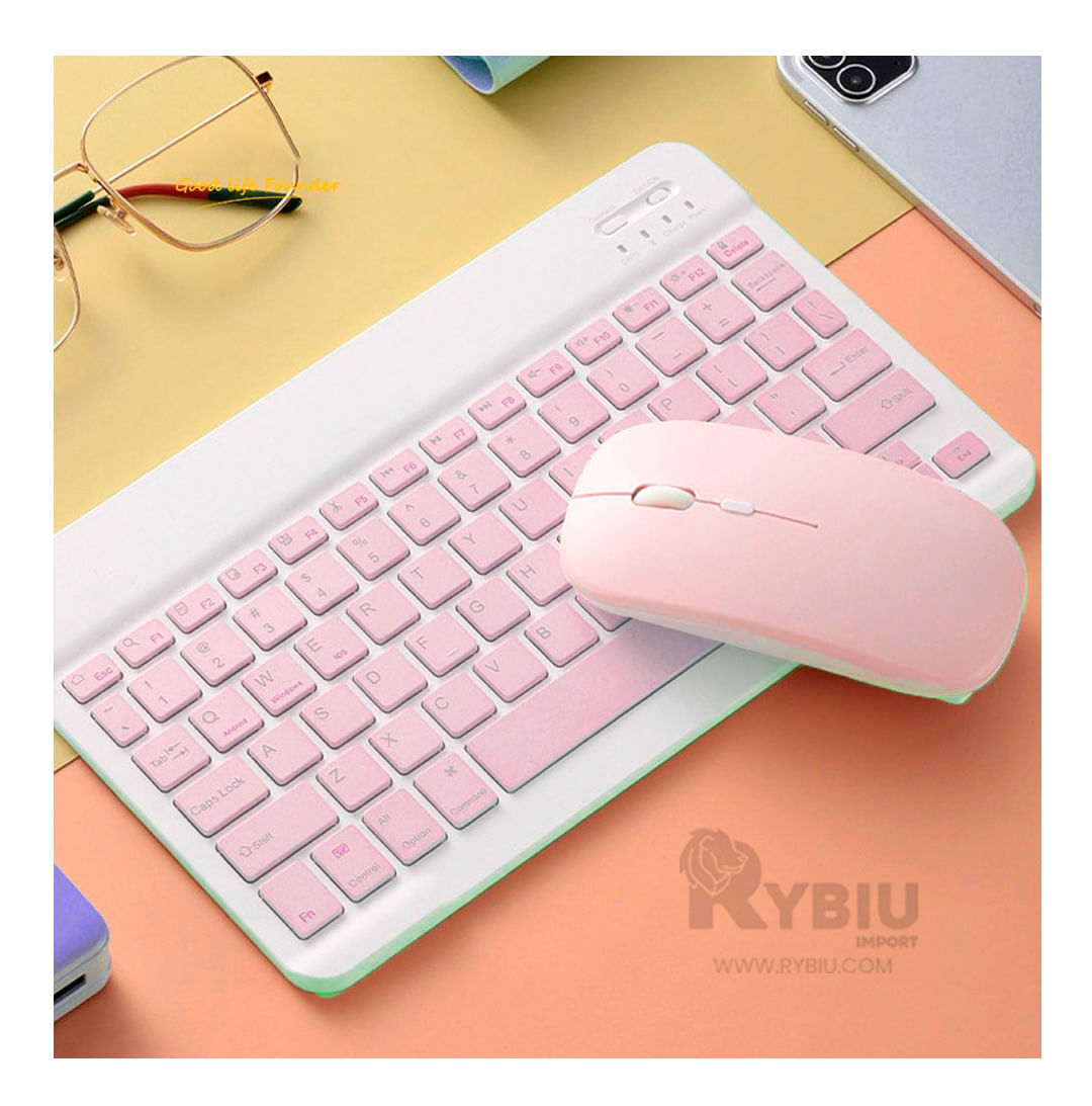 Kit con Conexión Bluetooth en Color Rosado Y+Stickers