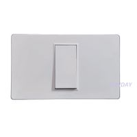 INTERRUPTOR CONMUTADOR DE 3 VIAS SIMPLE PLACA BLANCA Y DADO BLANCO SANDAY