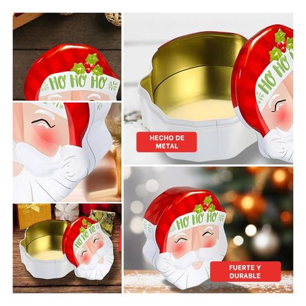 Caja para Decoracion Navideña de Blanco a Cuadros Caja para Decoracion Navideña de Blanco a Cuadros