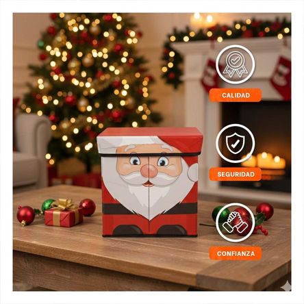 Caja Organizadora Diseno Papa Noel para el Hogar Rojo Caja Organizadora Diseno Papa Noel para el Hogar Rojo