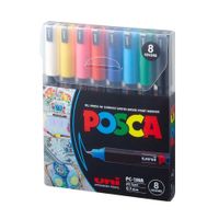 POSCA Pack PC-1MR 8C Básico Nueva Presentación X8