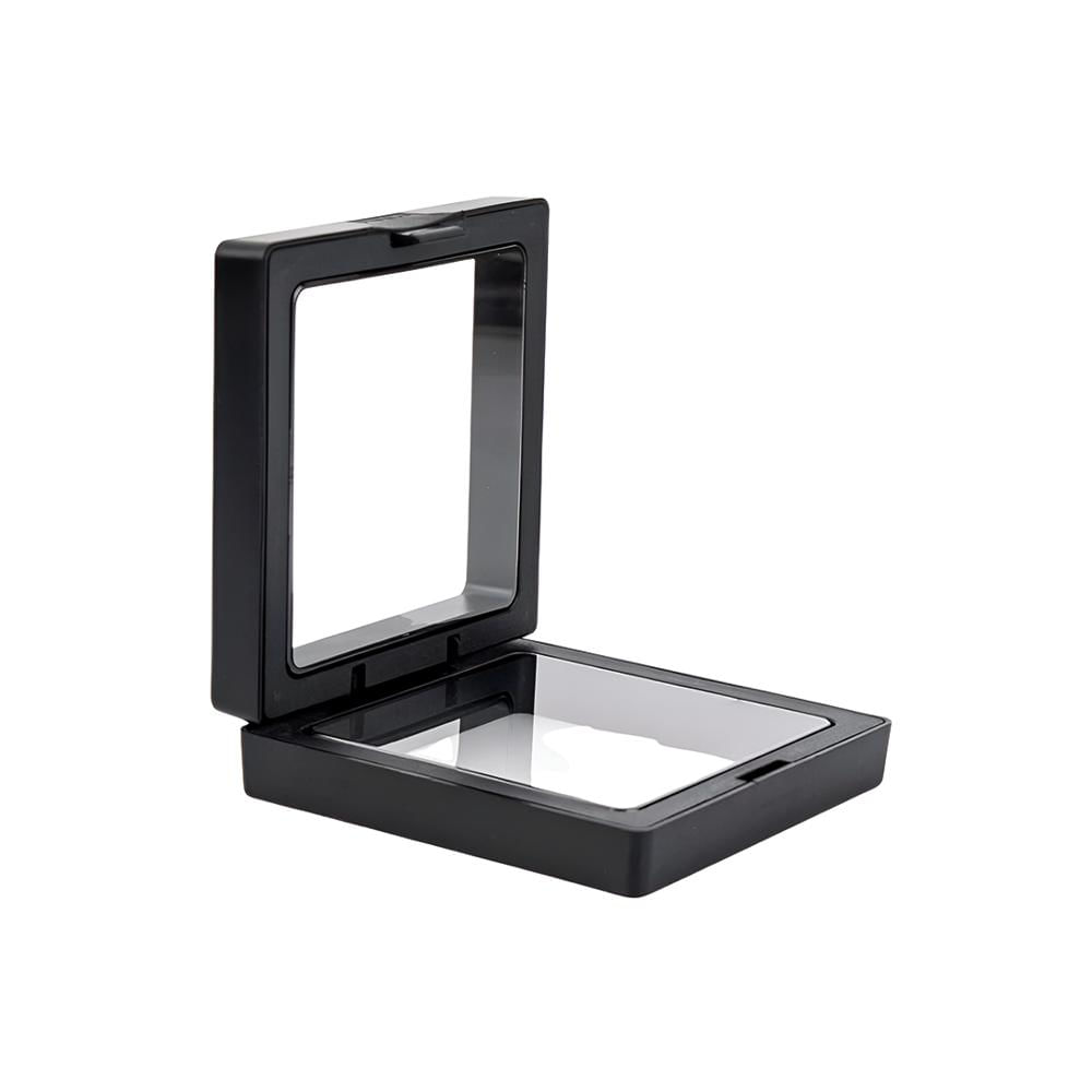 Caja 3D Flotante para Joyería y coleccionables Negro Caja 3D Flotante para Joyería y coleccionables Negro