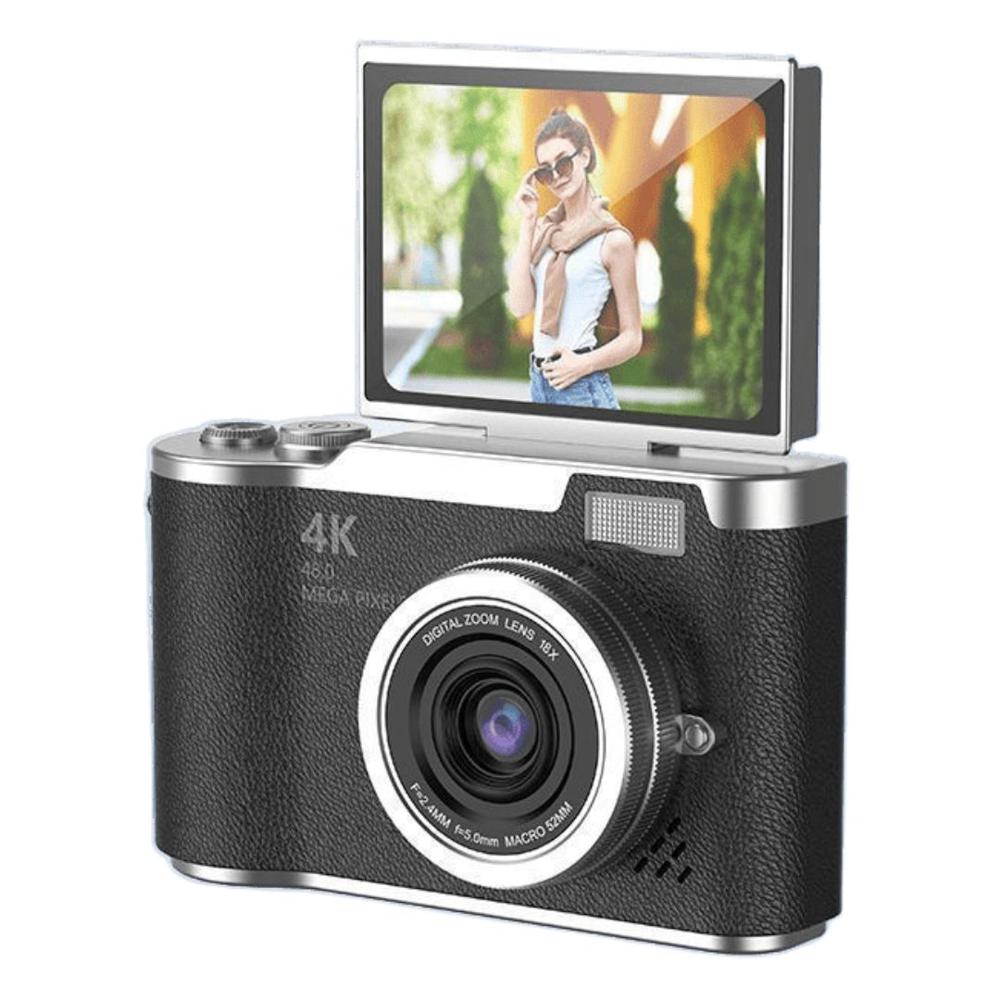 Cámara Digital Full HD 48MP para Niños y Principiantes con Pantalla 2.4” Zoom Pro CCD-LK007 Negro Cámara Digital Full HD 48MP para Niños y Principiantes con Pantalla 2.4” Zoom Pro CCD-LK007 Negro